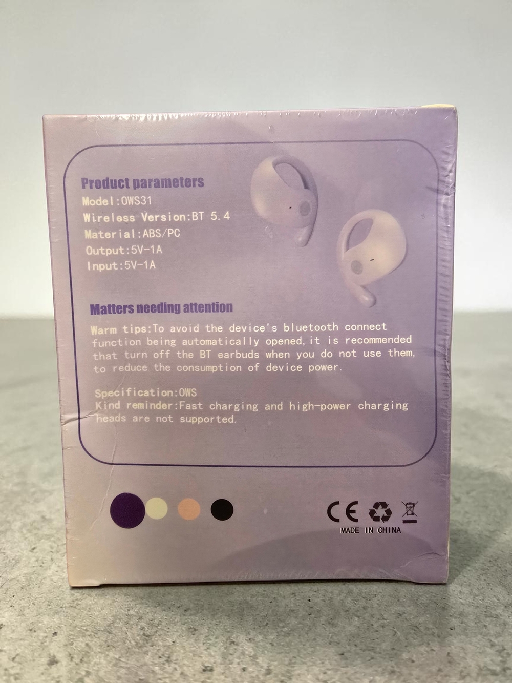 Open Wear Stereo Bluetooth Earbuds OWS31 – NEW | Translation Style | - Picture 2 of 3